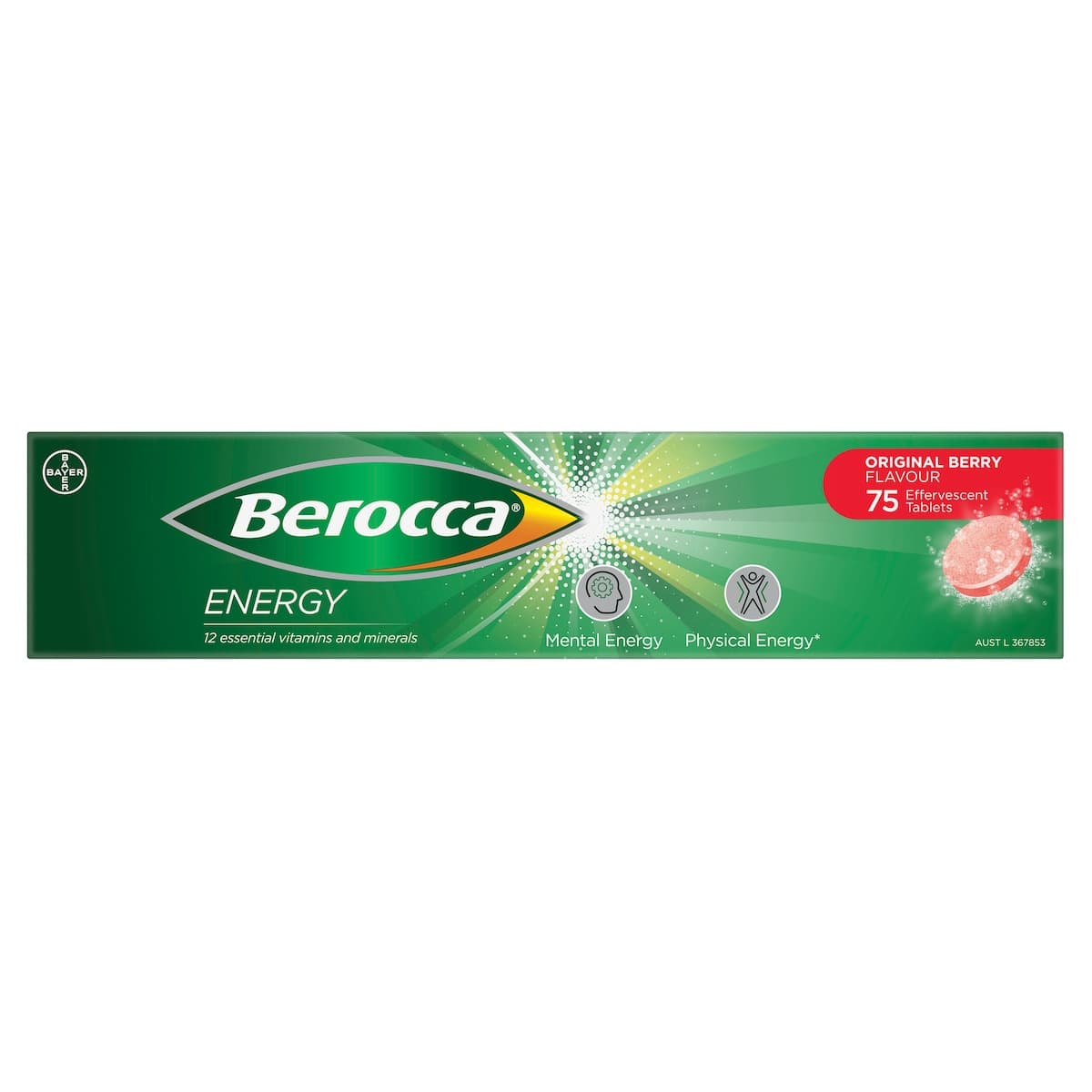 Thumbnail Berocca Effervescent Tablets Original Berry 75 Tablets