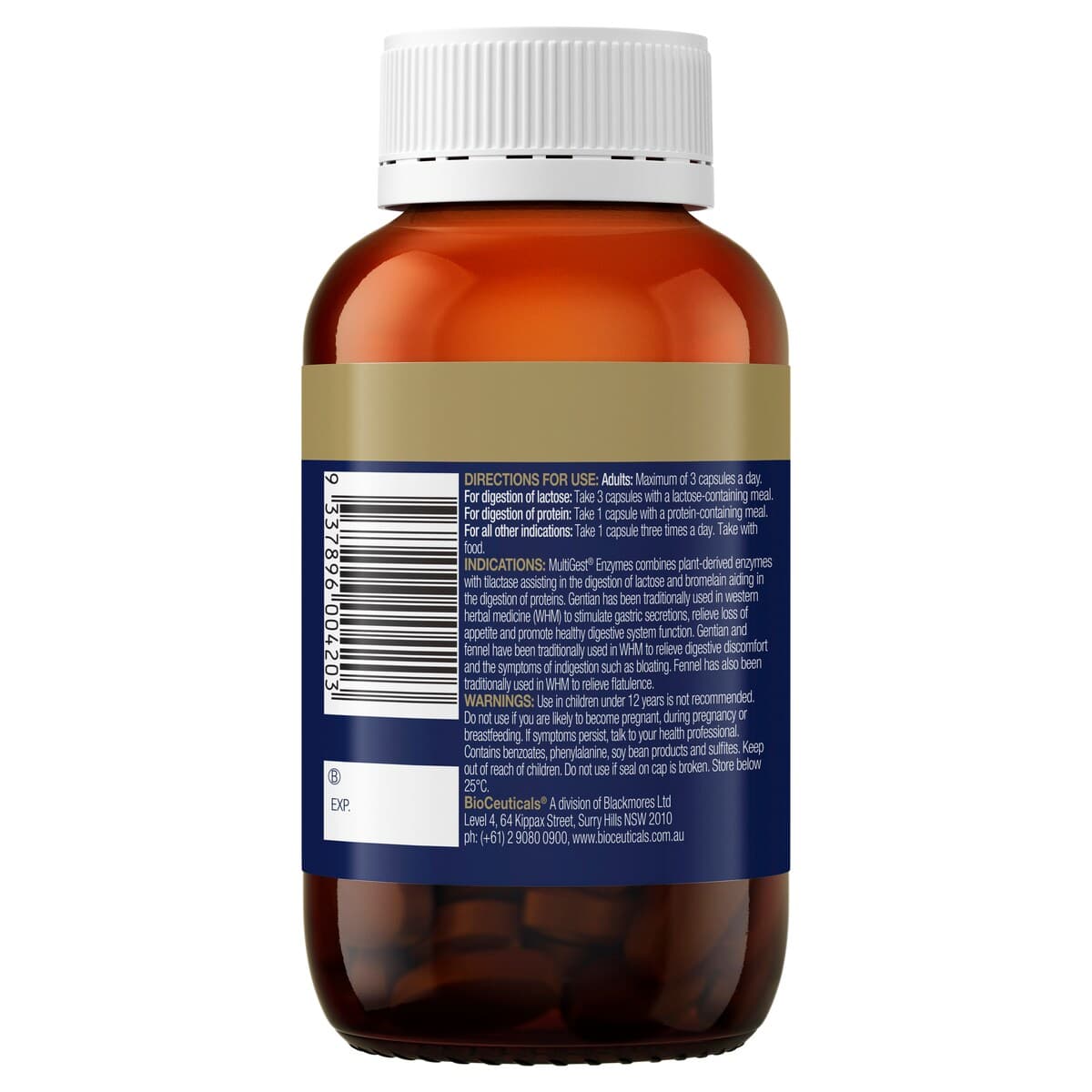 Thumbnail Bioceuticals Multigest Enzymes 90 Capsules