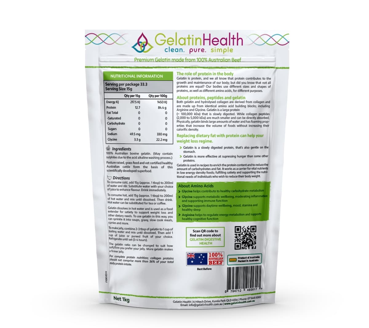 Thumbnail Gelatin Health Gelatin - Food Grade 1Kg