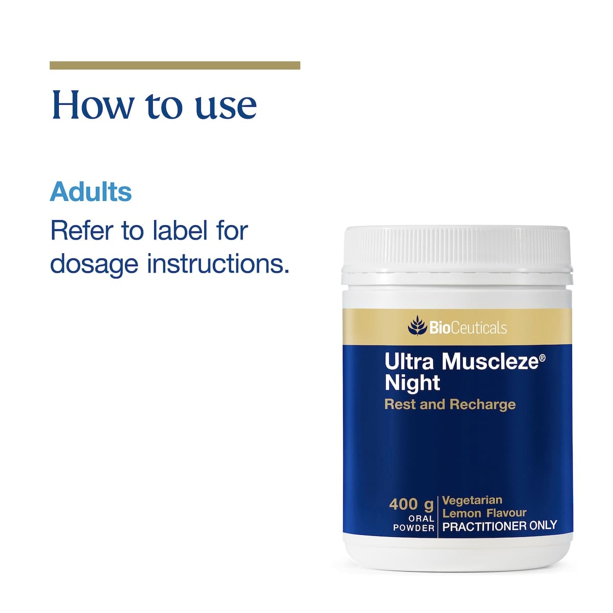 Thumbnail Bioceuticals Ultra Muscleze Night 400G