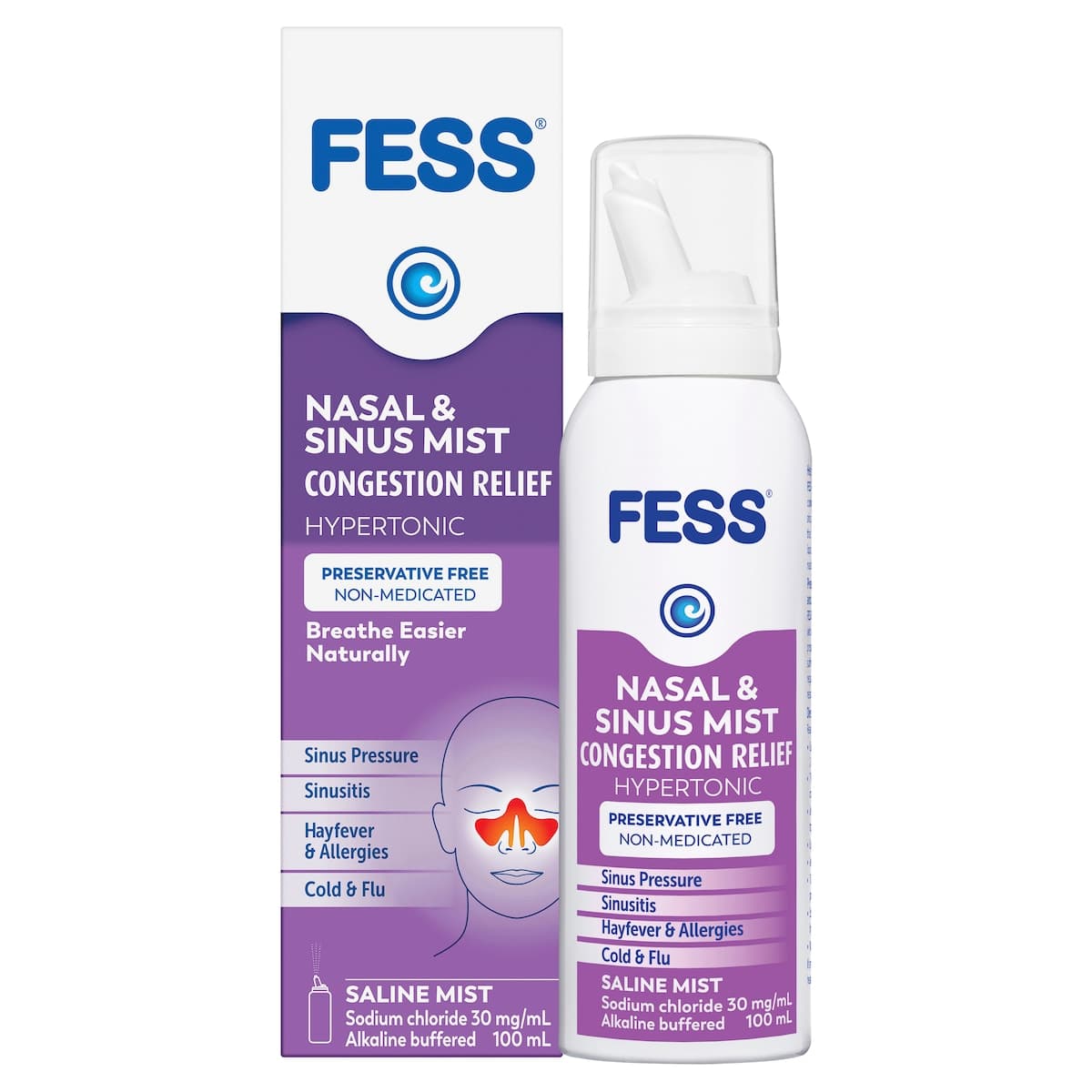 Thumbnail Fess Nasal & Sinus Mist Congestion Relief 100Ml