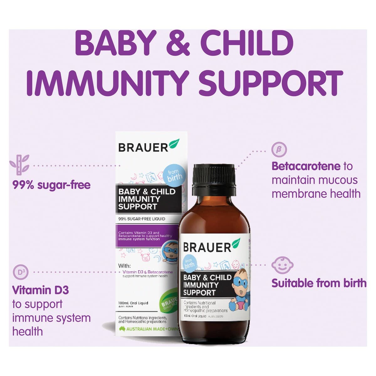 Thumbnail Brauer Baby & Child Immunity Support 100Ml