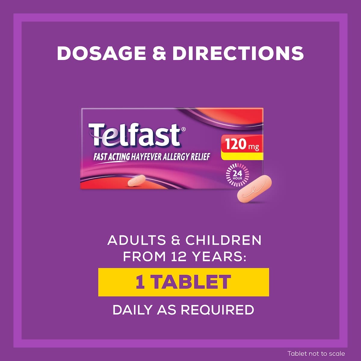 Thumbnail Telfast Allergy & Hayfever Relief 120Mg 10 Tablets