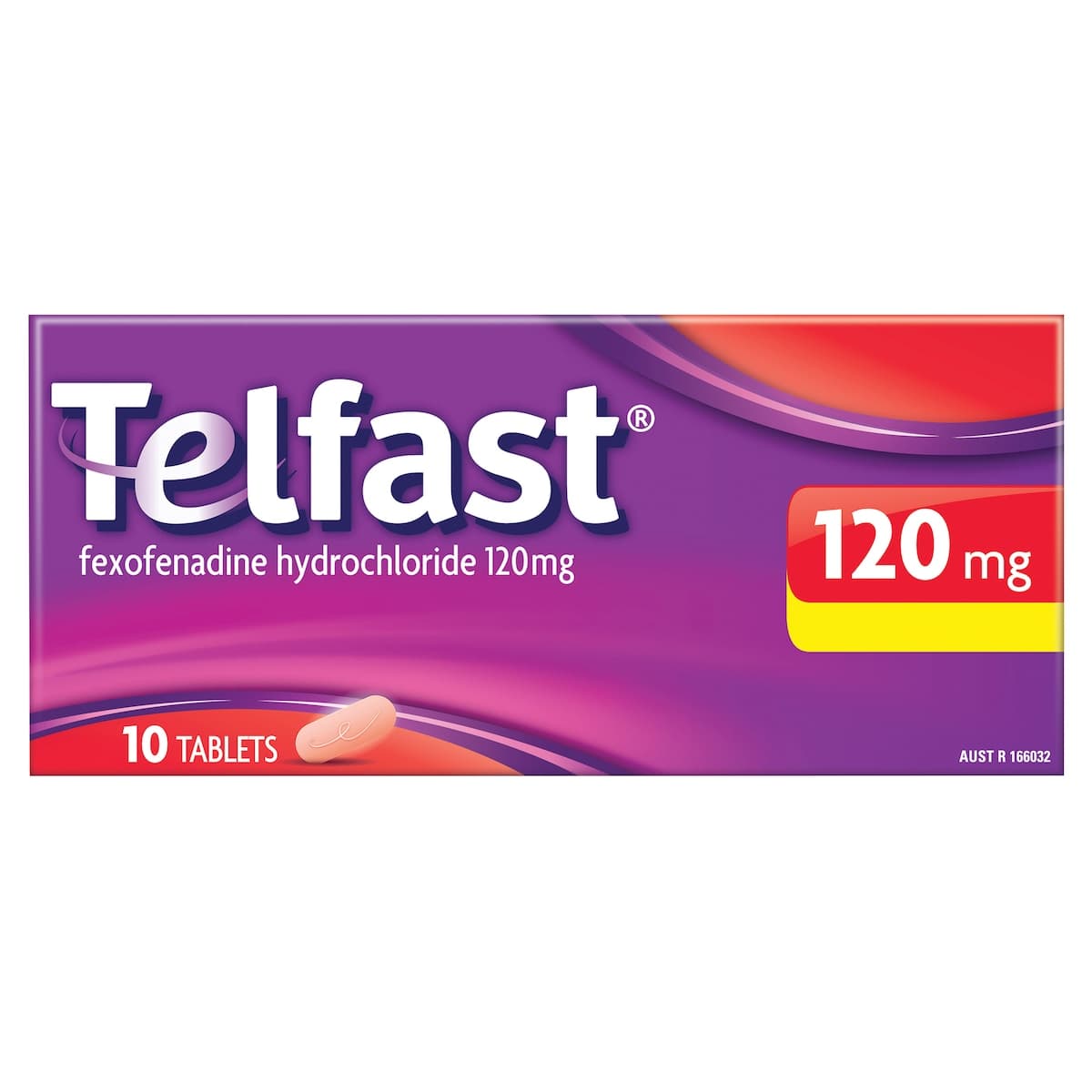 Thumbnail Telfast Allergy & Hayfever Relief 120Mg 10 Tablets