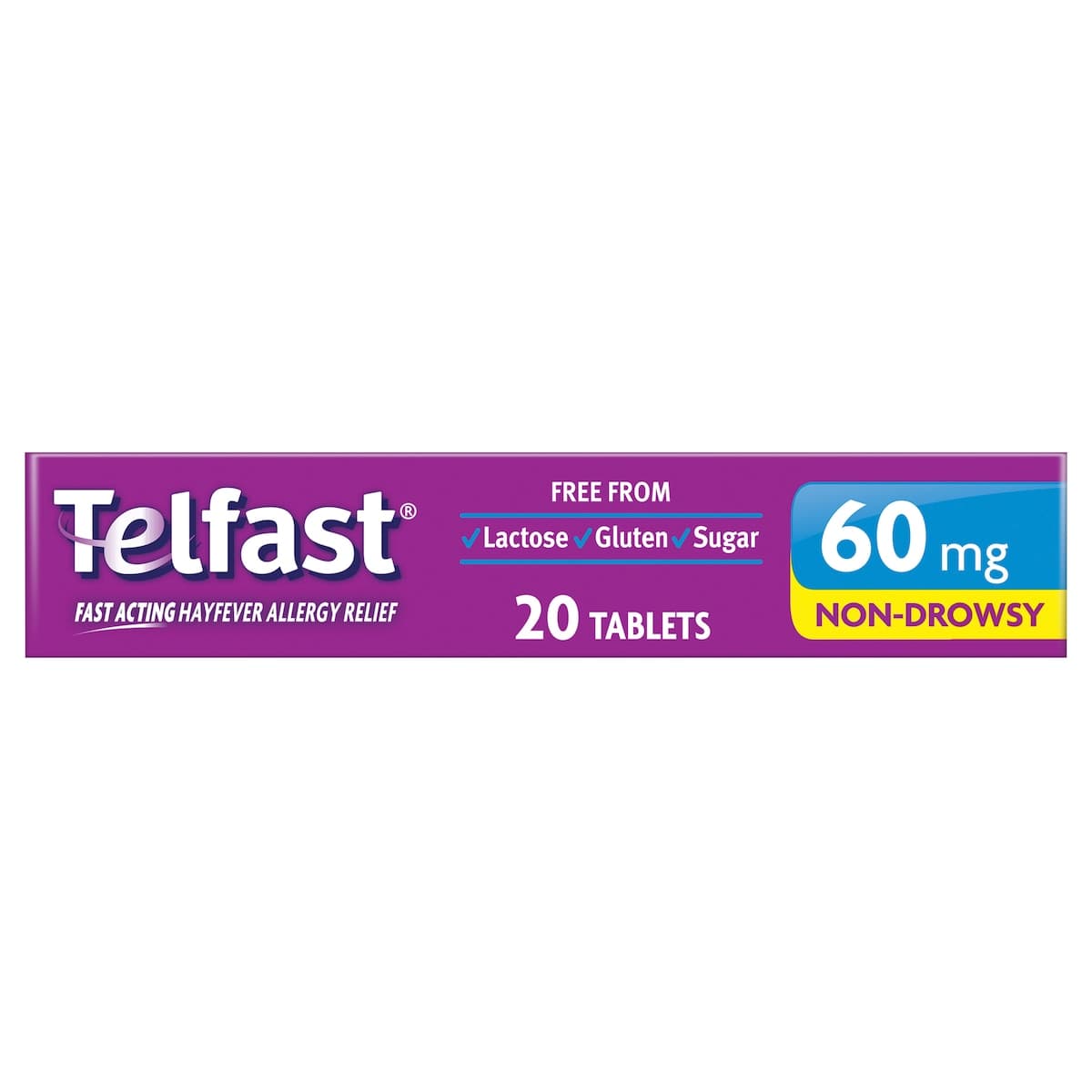 Thumbnail Telfast Allergy & Hayfever Relief 60Mg 20 Tablets