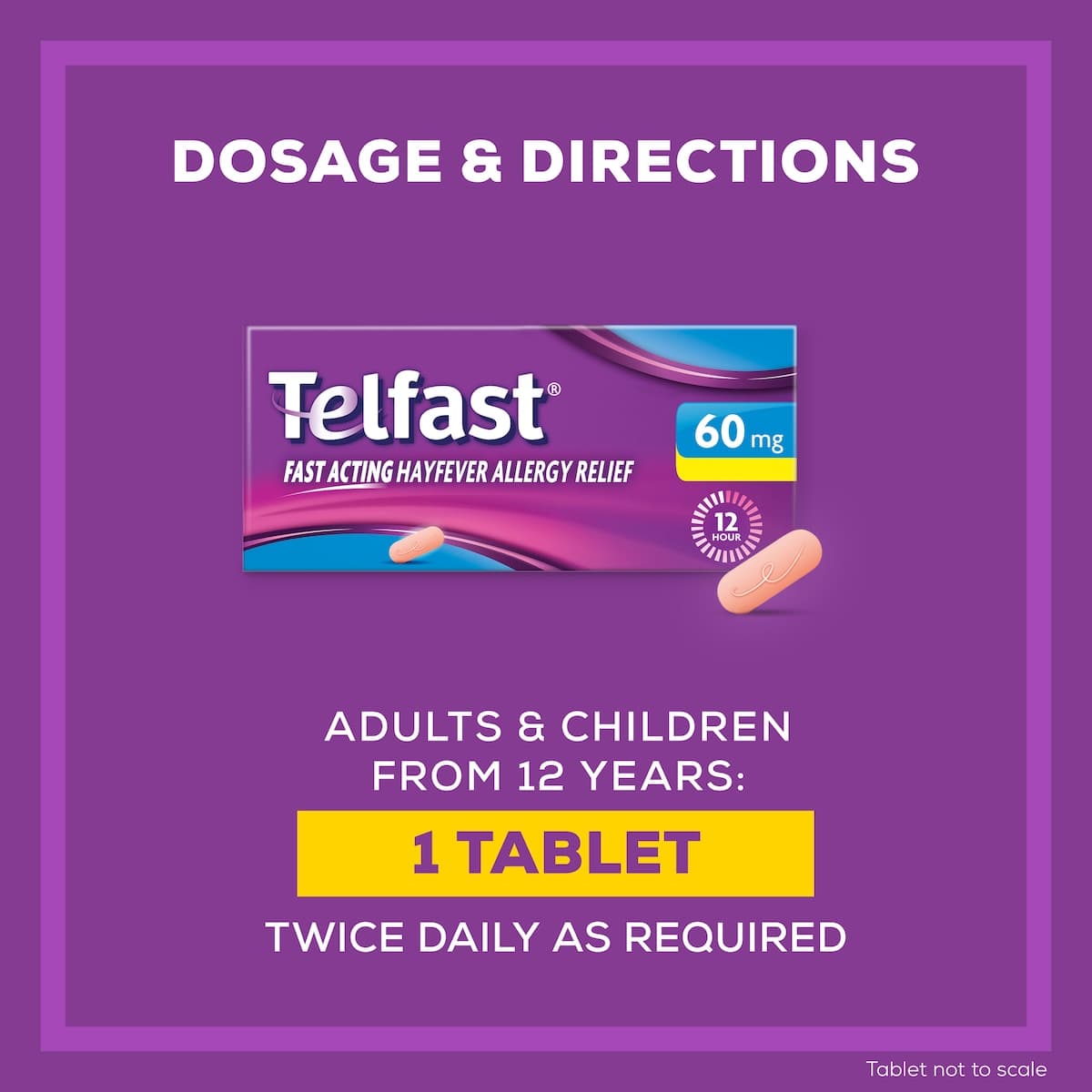 Thumbnail Telfast Allergy & Hayfever Relief 60Mg 20 Tablets