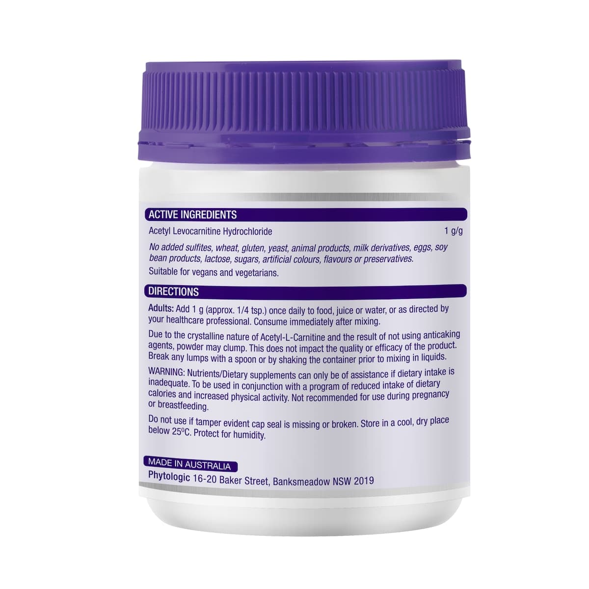 Thumbnail Henry Blooms Acetyl L-Carnitine Powder 250G