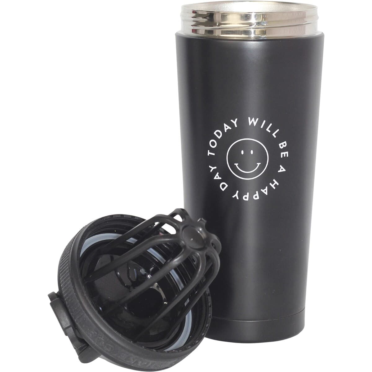 Thumbnail Happy Way Insulated Stainless Steel Shaker Black 700Ml