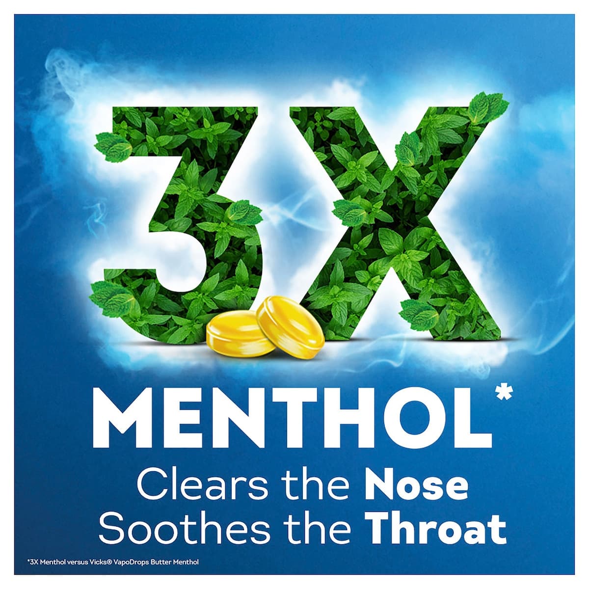 Thumbnail Vicks Vapodrops + Cough Xtra Strong Lemon Menthol Blast 16 Lozenges