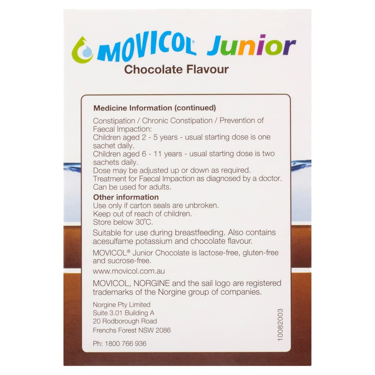 Thumbnail Movicol Junior Chocolate 30 Sachets