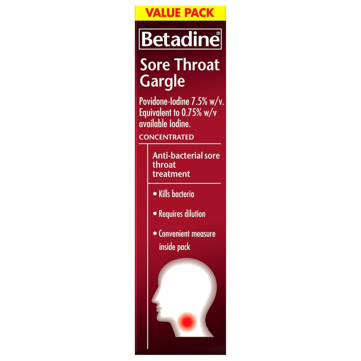 Thumbnail Betadine Sore Throat Gargle Concentrated 40Ml