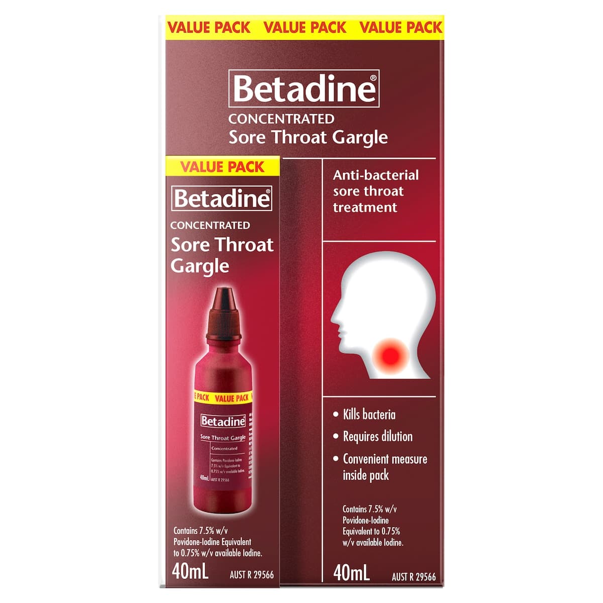 Thumbnail Betadine Sore Throat Gargle Concentrated 40Ml