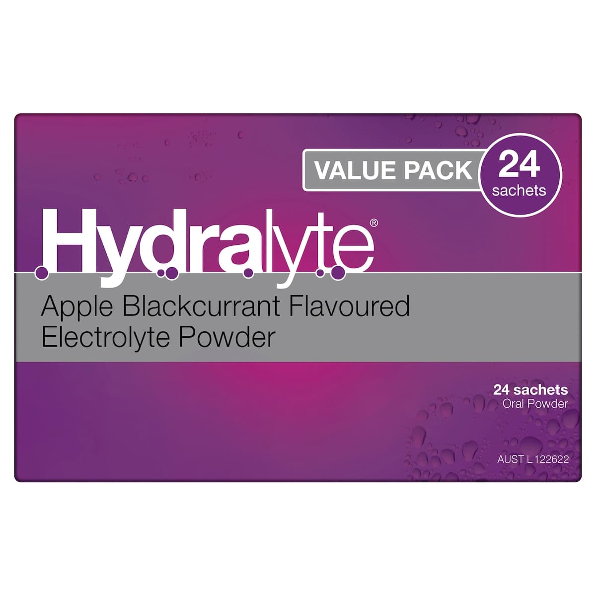 Thumbnail Hydralyte Electrolyte Powder Apple Blackcurrant 24 Sachets