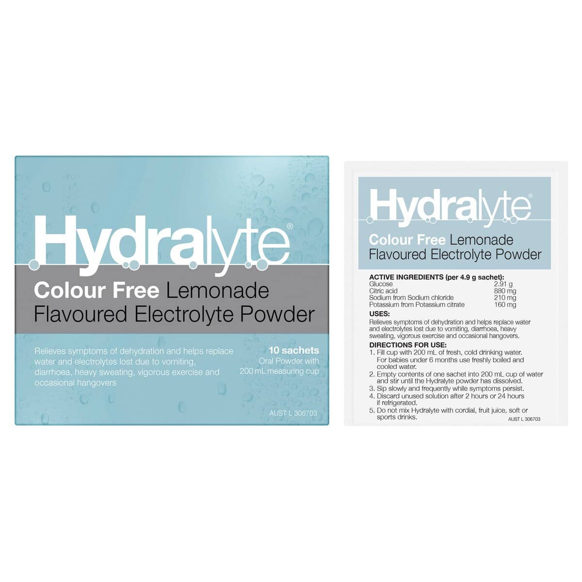 Thumbnail Hydralyte Electrolyte Powder Lemonade 10 Sachets