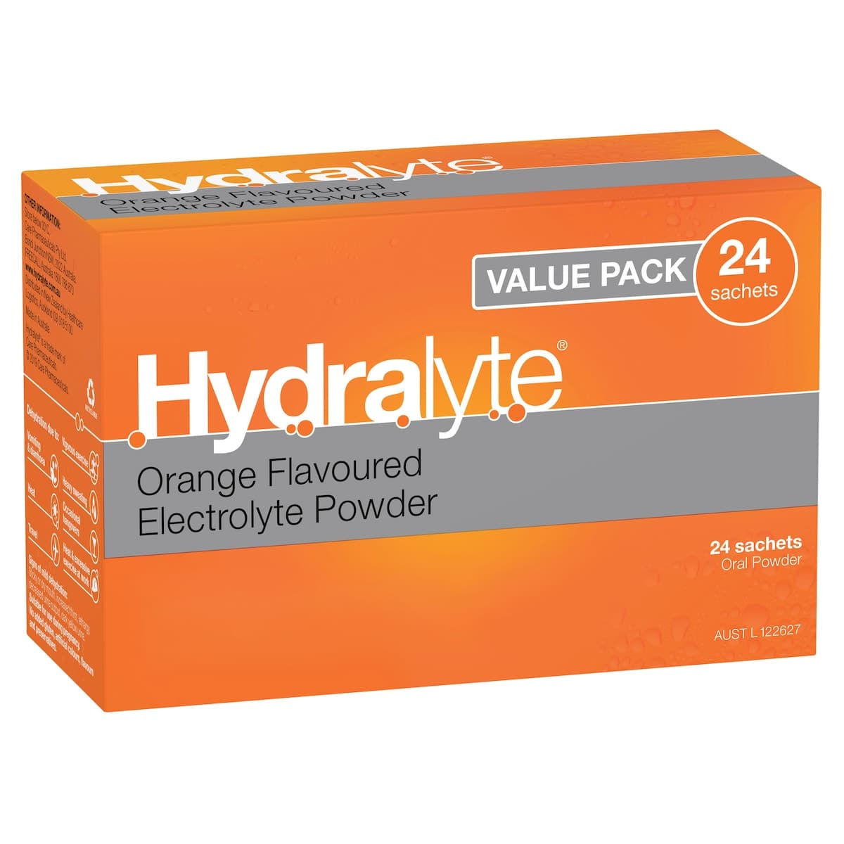 Thumbnail Hydralyte Electrolyte Powder Orange 24 Sachets