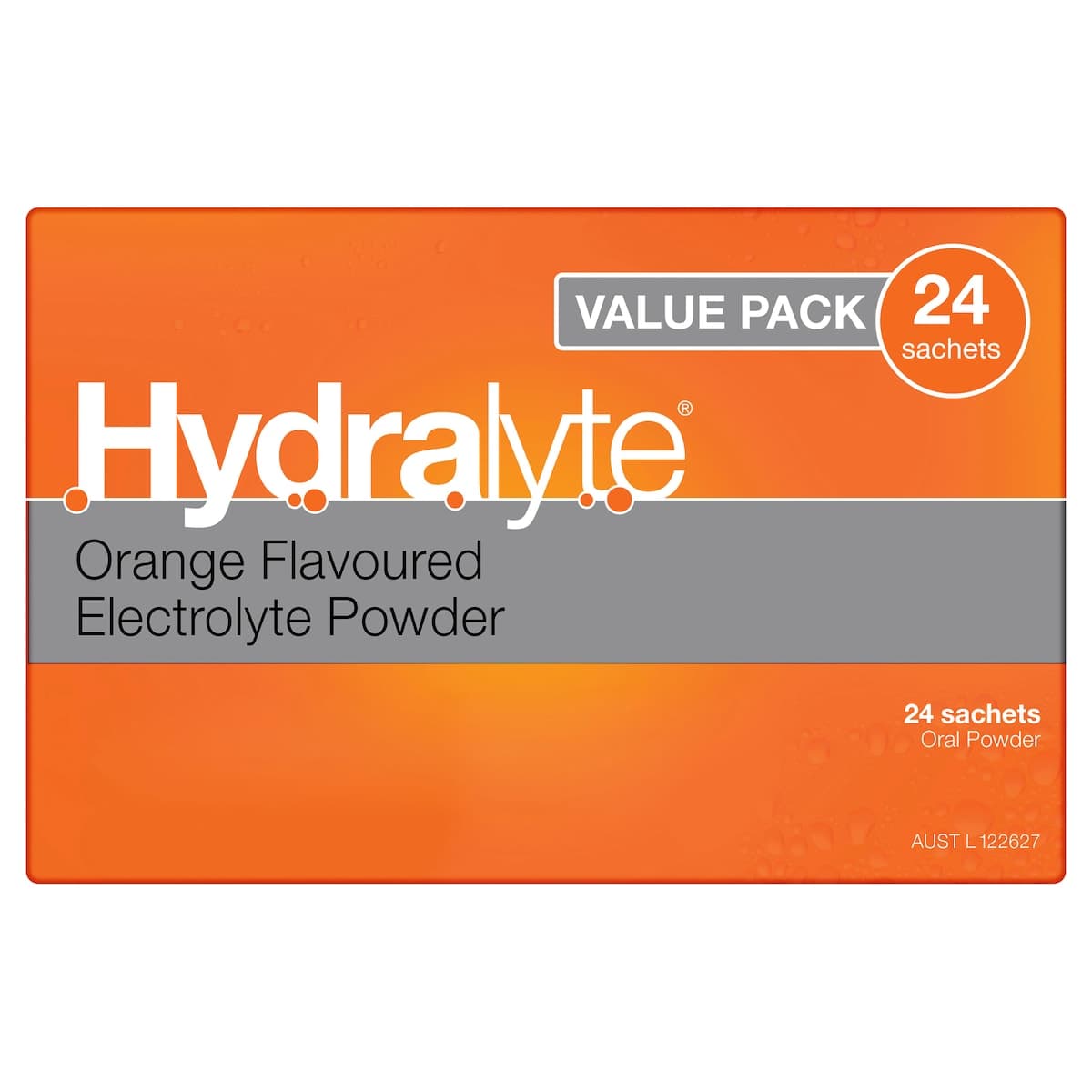 Thumbnail Hydralyte Electrolyte Powder Orange 24 Sachets