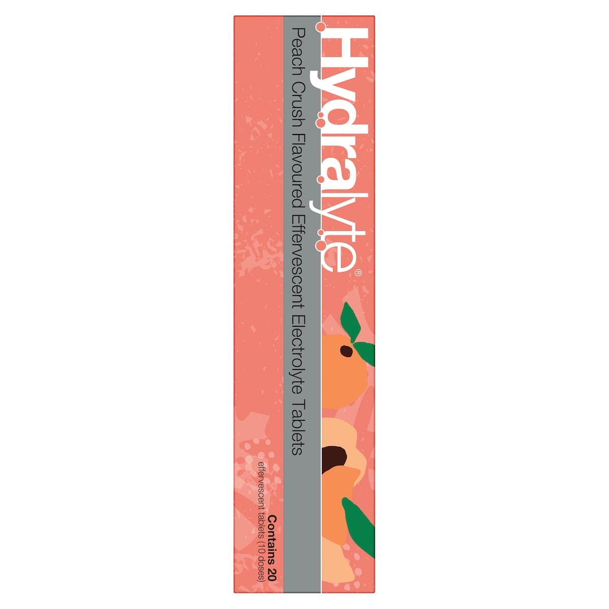 Thumbnail Hydralyte Effervescent Electrolyte Tablets Peach Crush 20 Pack