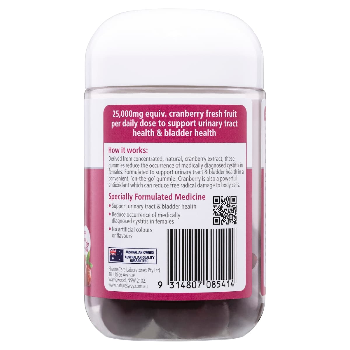 Thumbnail Natures Way Medicinal Vita Gummies Cranberry 30S