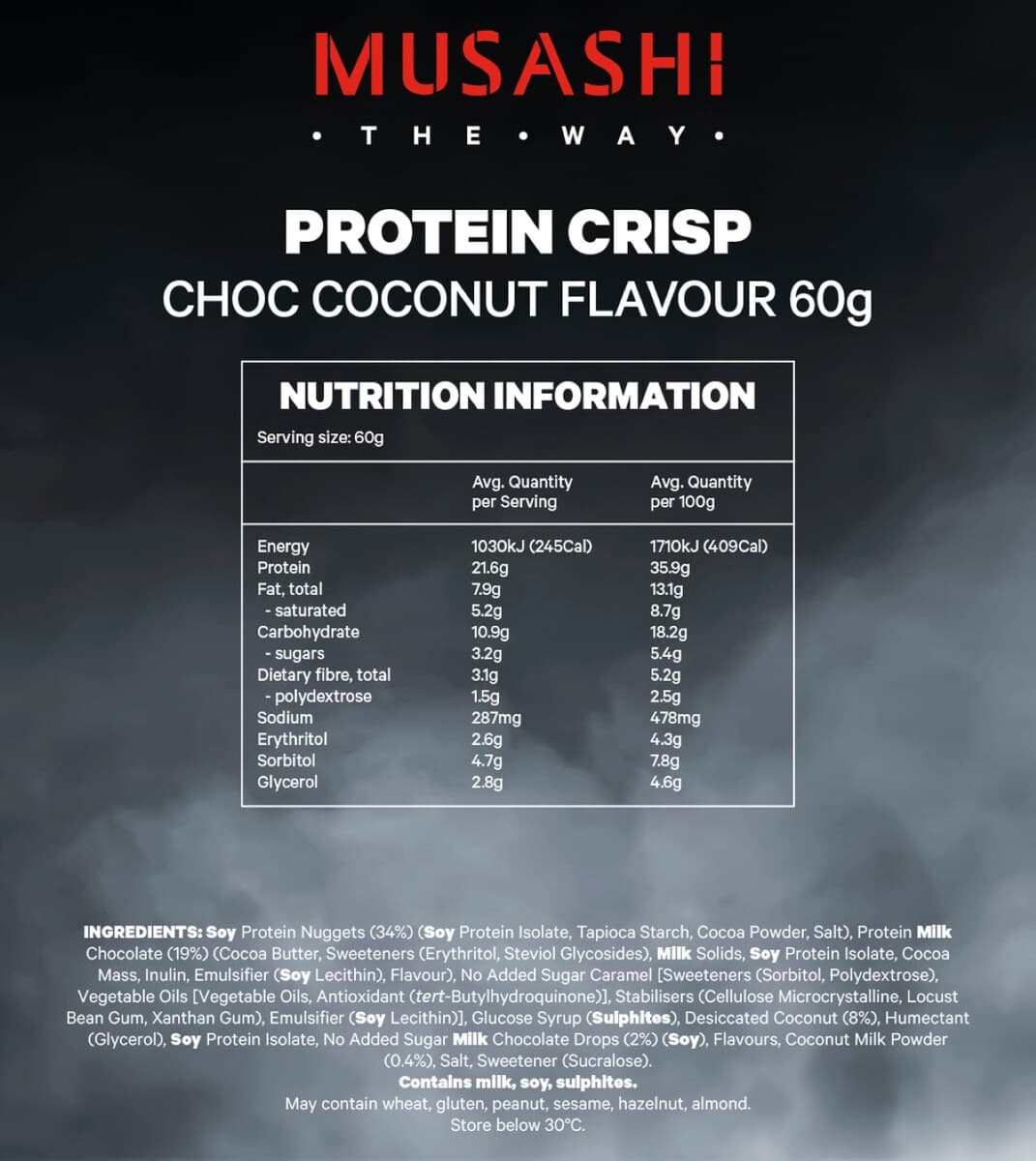 Thumbnail Musashi Protein Crisp Choc Coconut 12 X 60G