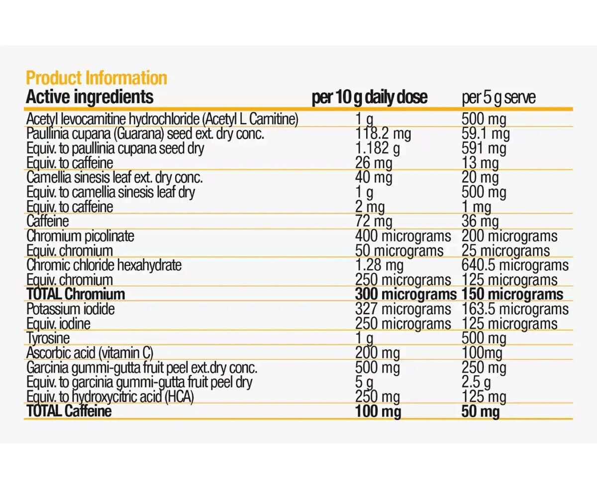 Bsc Body Science Hydroxyburn Shred Blue Lemonade 300G