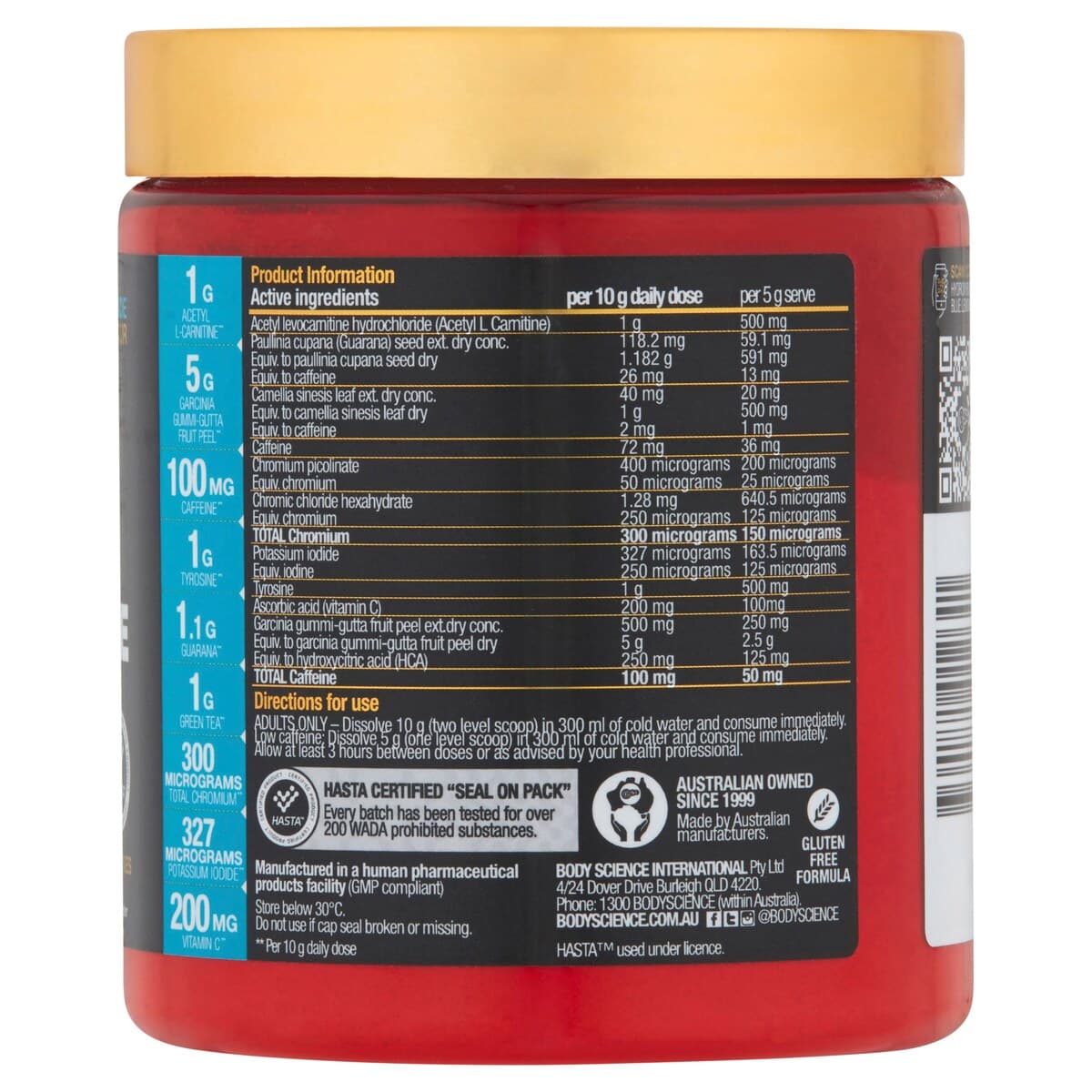 Thumbnail Bsc Body Science Hydroxyburn Shred Blue Lemonade 300G