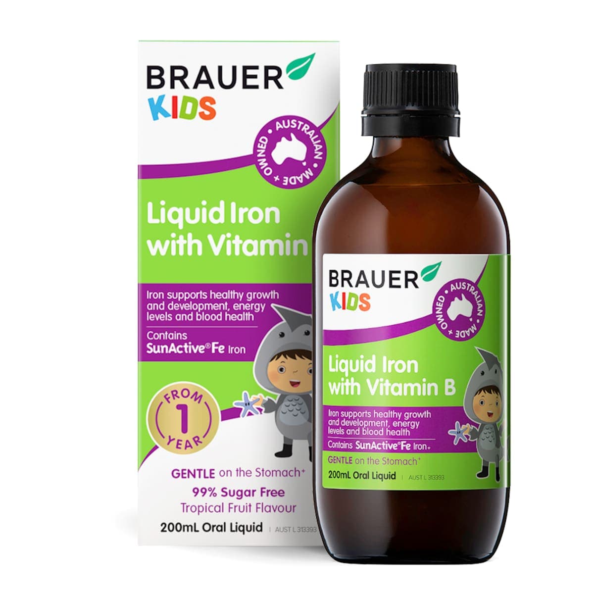 Thumbnail Brauer Kids Liquid Iron & Vitamin B 200Ml