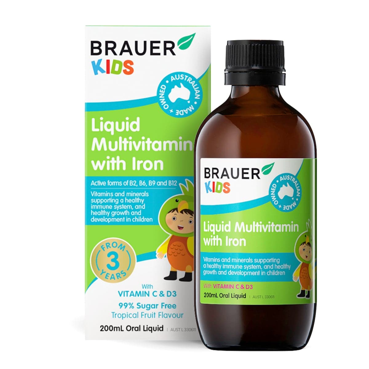 Thumbnail Brauer Kids Multivitamin With Iron 200Ml