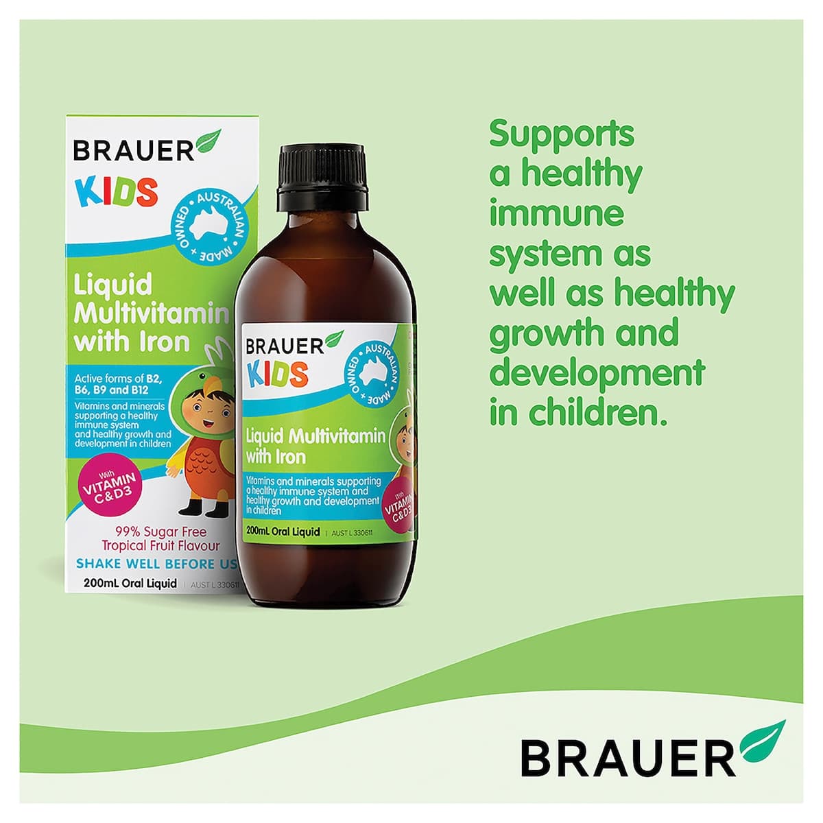 Thumbnail Brauer Kids Multivitamin With Iron 200Ml