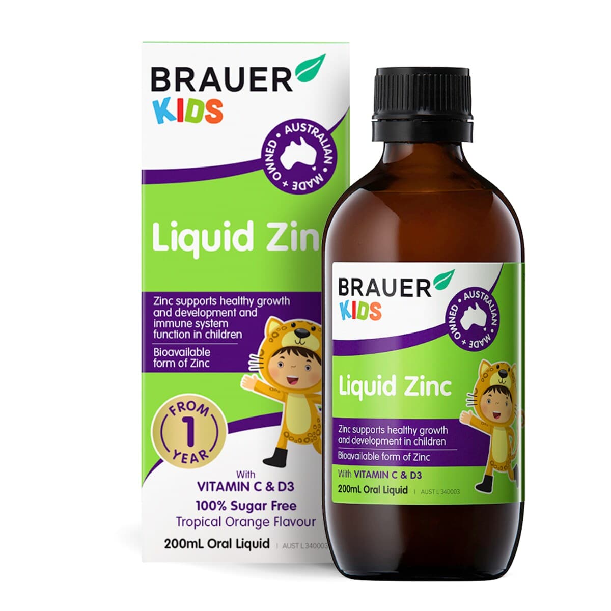 Thumbnail Brauer Baby & Kids Liquid Zinc 200Ml