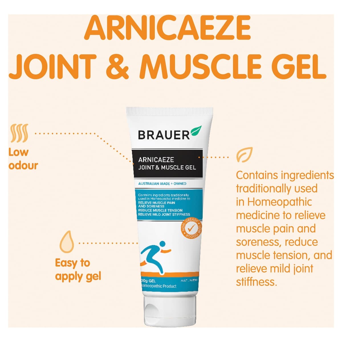 Thumbnail Brauer Arnicaeze Joint & Muscle Sports Ice Gel 100G