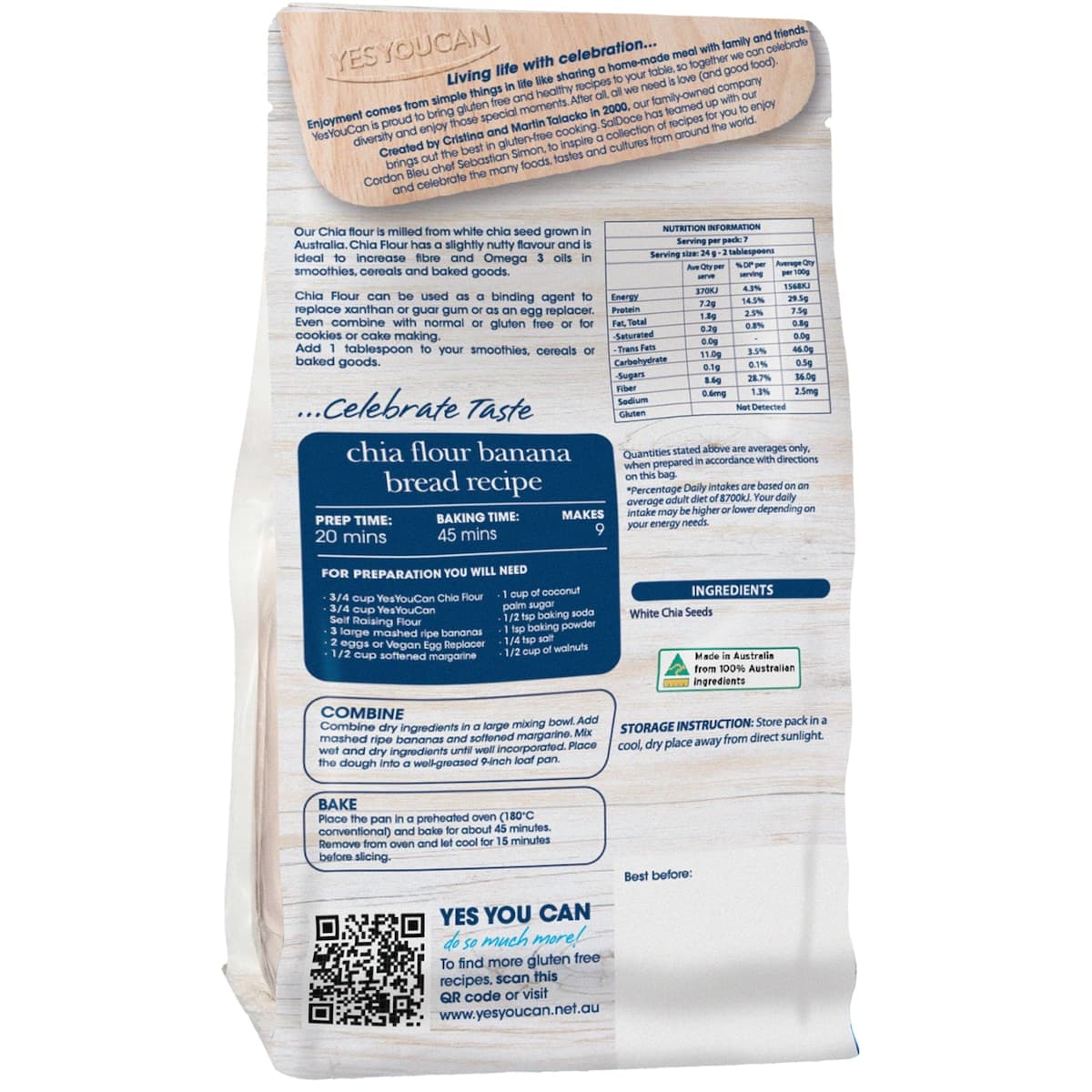 Thumbnail Yesyoucan Chia Flour 180G