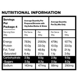 Snaxx One Minute Keto Brownie 4 X 40G