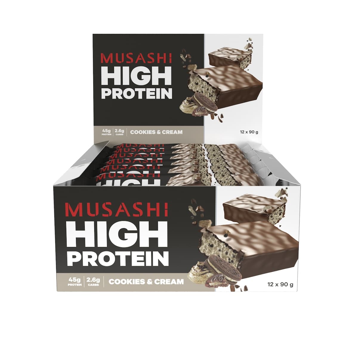 Thumbnail Musashi Recover High Protein Bar Cookies & Cream 90G