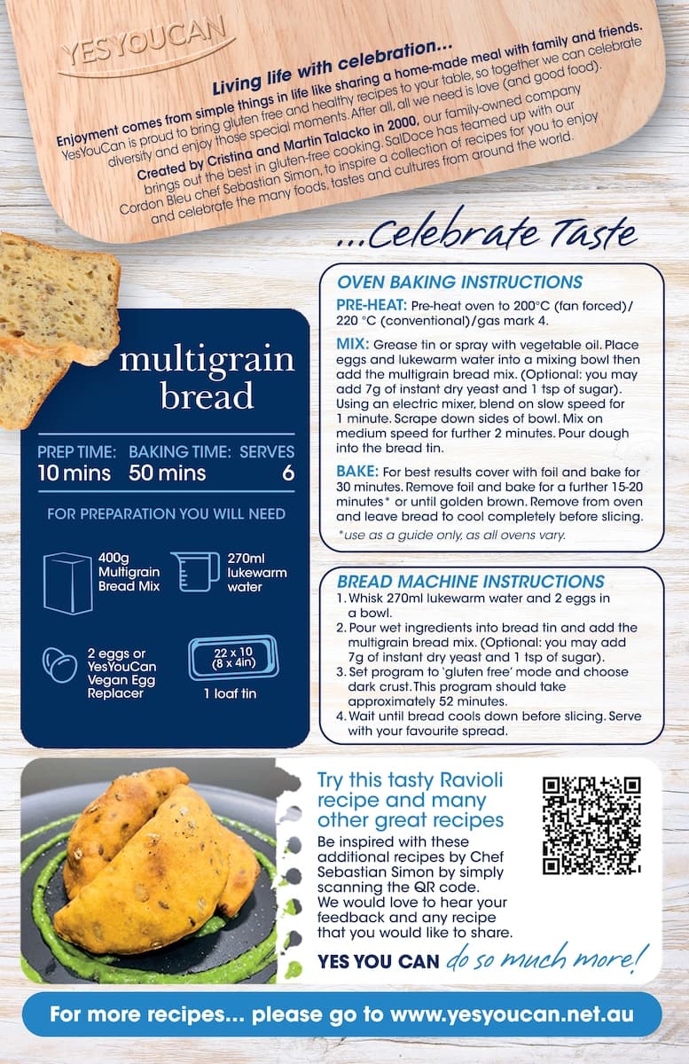 Thumbnail Yesyoucan Multi Grain Bread Mix 400G