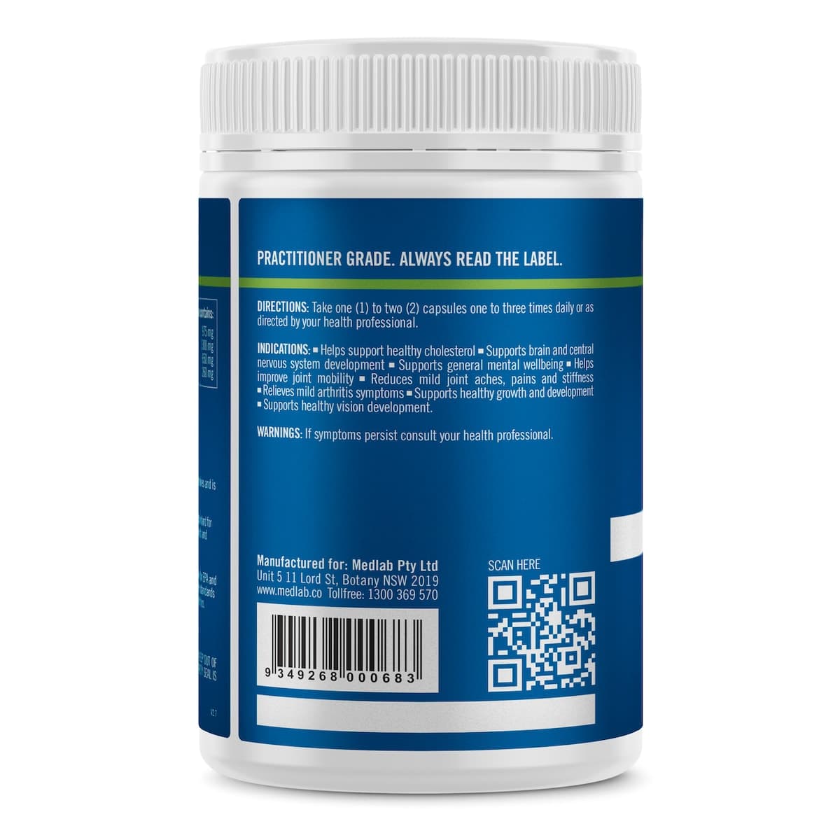 Thumbnail Medlab Bioclean Omega Triple 120 Capsules