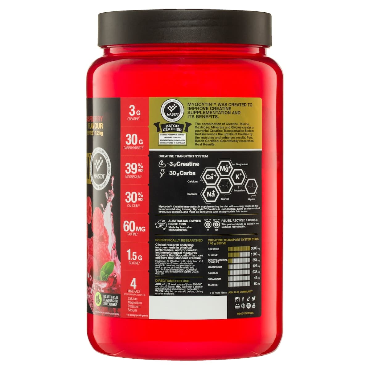 Thumbnail Bsc Body Science Myocytin Raspberry 1.2Kg