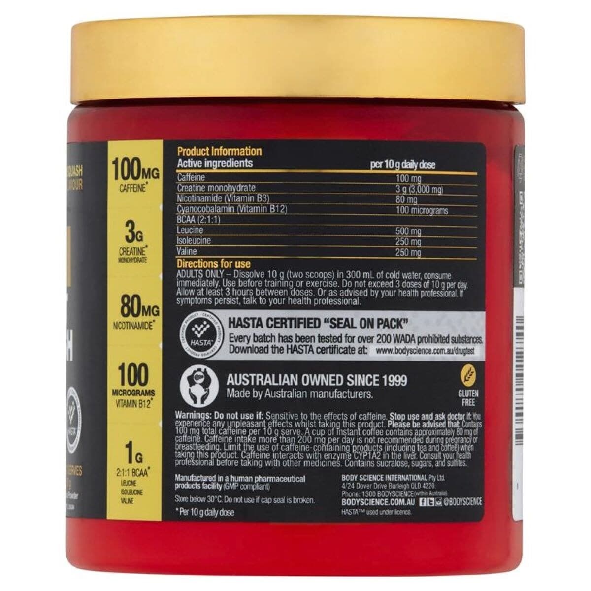 Thumbnail Bsc Body Science K-Os Pre-Workout Lemon Squash 300G