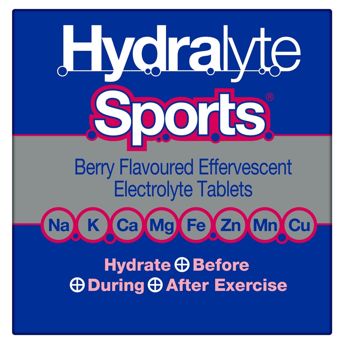 Thumbnail Hydralyte Sports Effervescent Electrolyte Tablets Berry 20 Pack