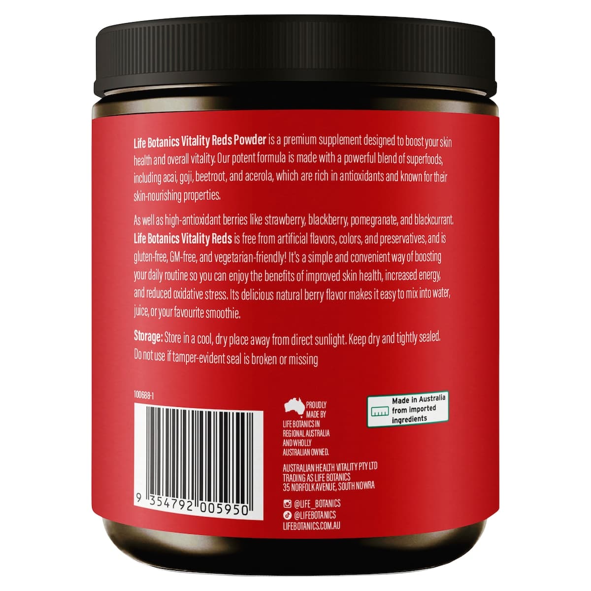 Life Botanics Vitality Reds 450G