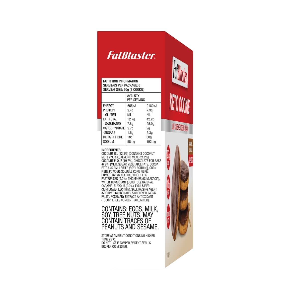 Thumbnail Naturopathica Fatblaster Low Carb Cookies Caramel 6 X 30G