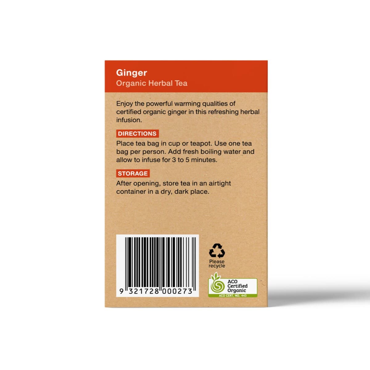 Thumbnail Planet Organic Ginger Herbal Tea 25 Tea Bags