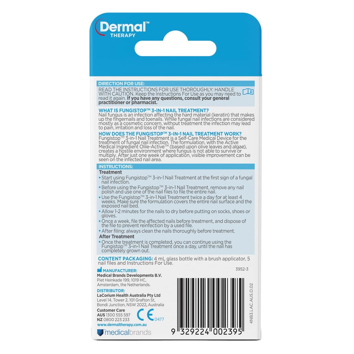 Thumbnail Dermal Therapy Fungistop 3-In-1 Nail Treatment 4Ml