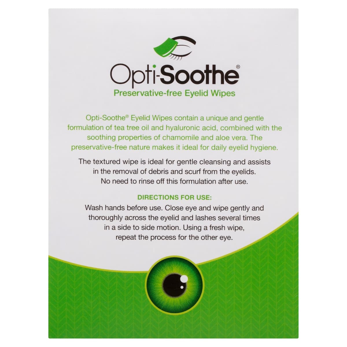 Thumbnail Opti-Soothe Preservative Free Eyelid Wipes 20 Pack