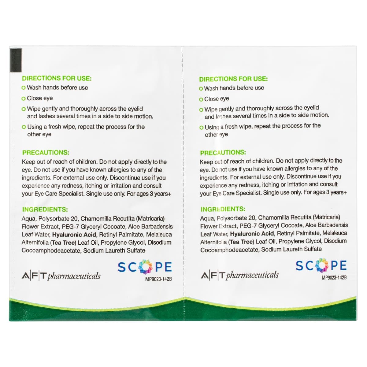 Thumbnail Opti-Soothe Preservative Free Eyelid Wipes 20 Pack