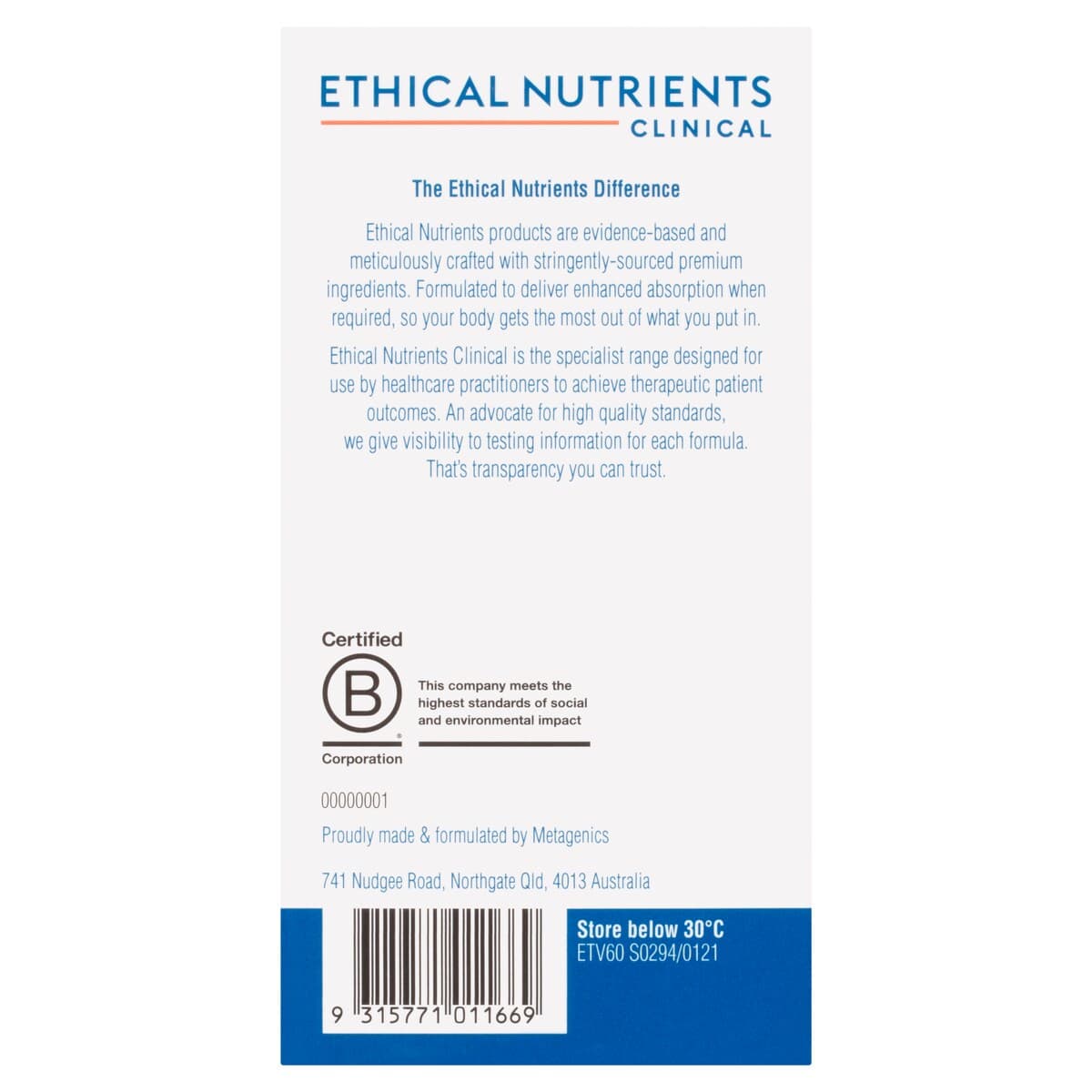 Thumbnail Ethical Nutrients Clinical Estrovera 60 Tablets