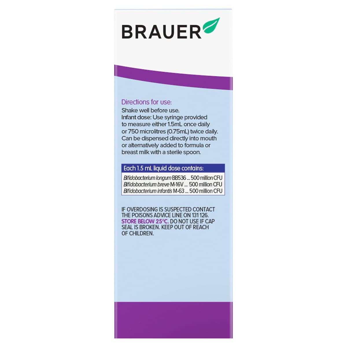 Thumbnail Brauer Baby & Child Immune Defence Probiotic Liquid For Infants 45Ml