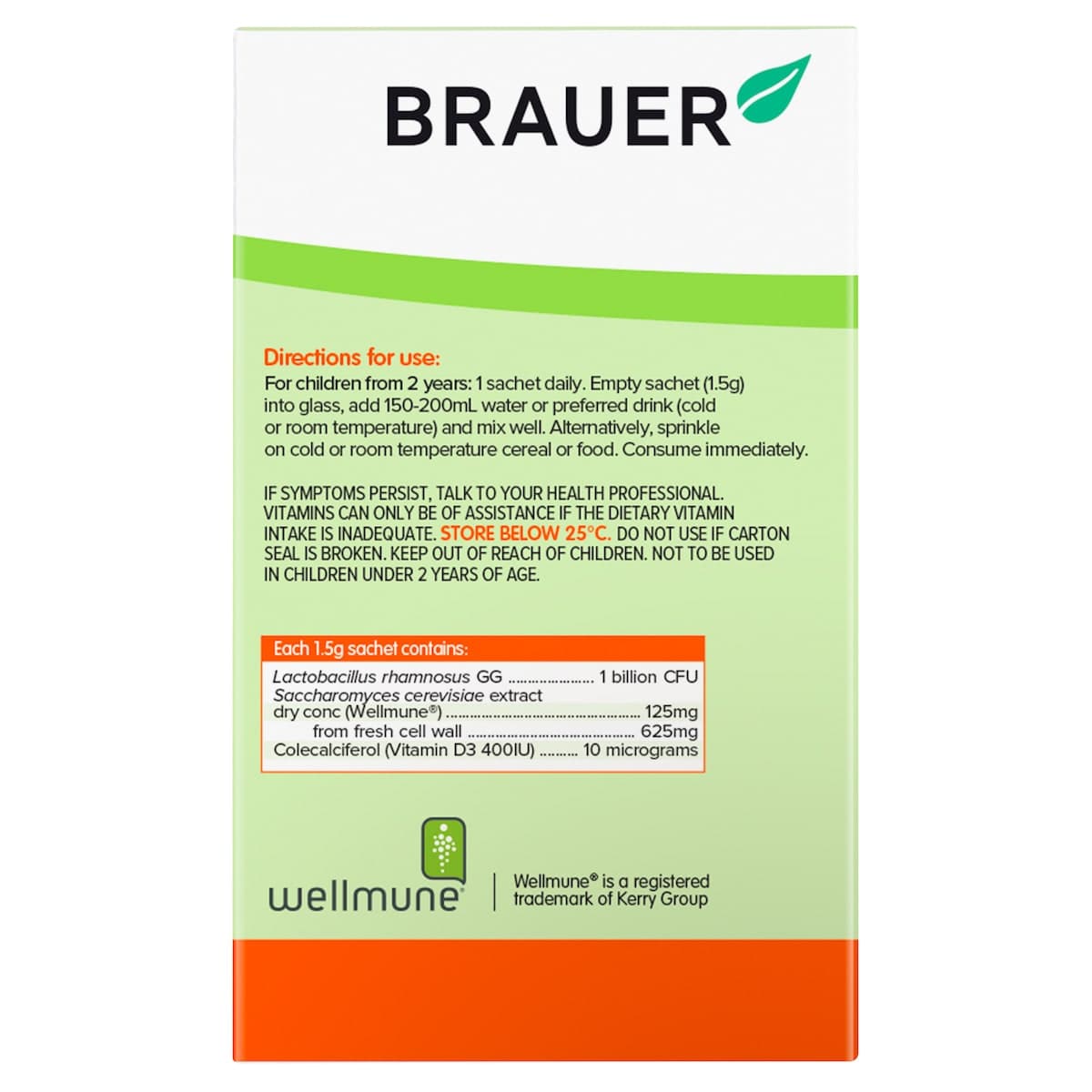 Thumbnail Brauer Baby & Kids Immune Defence Probiotic For Kids 30 Sachets