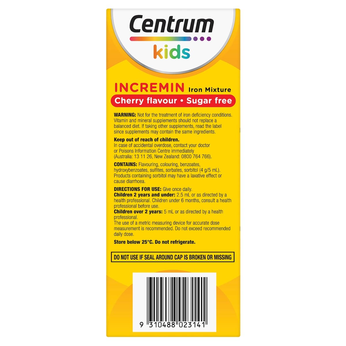 Thumbnail Centrum Kids Incremin Iron Mixture 200Ml