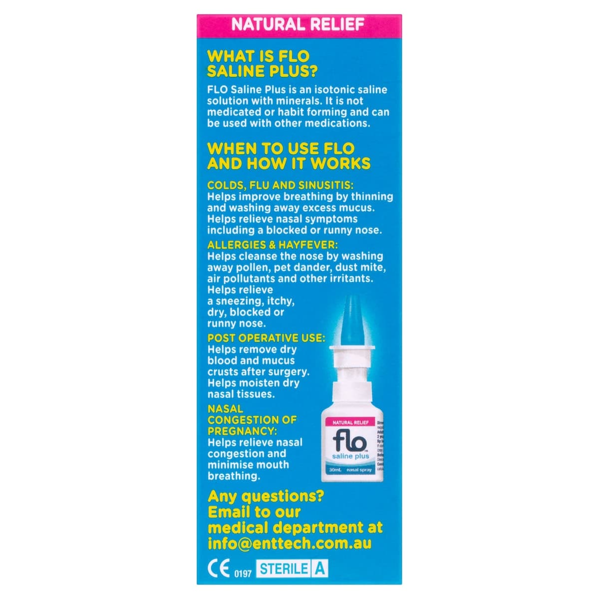 Thumbnail Flo Saline Plus Nasal Spray 30Ml