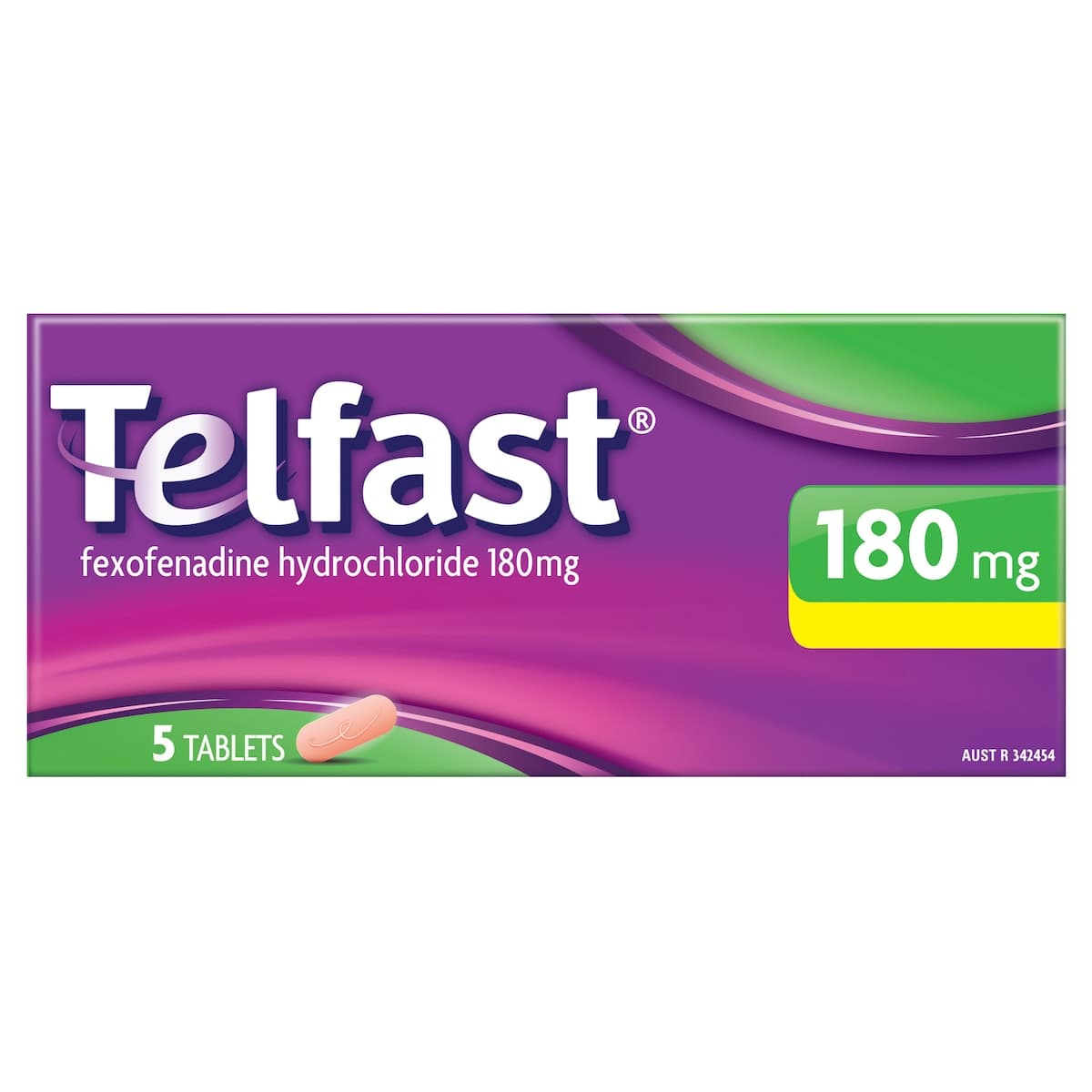 Thumbnail Telfast Allergy & Hayfever Relief 180Mg 5 Tablets